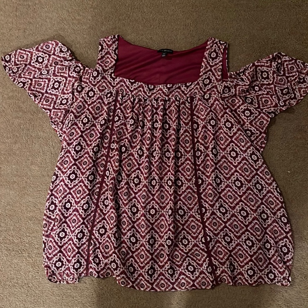 Lane Bryant cold shoulder top